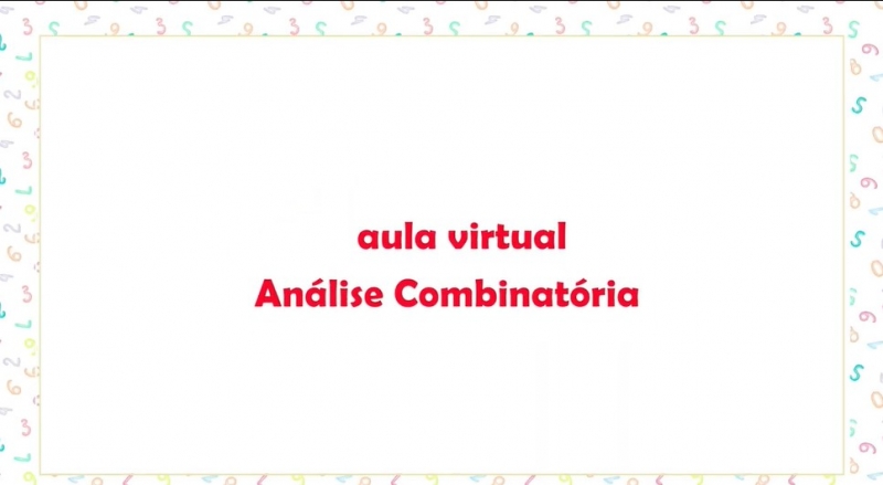 Video analise-combinatoria